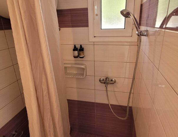 Bathroom with shower and toilet